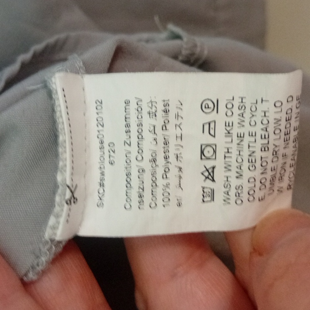 SHEIN Light Gray Collared Shirt - Picture 6 of 6